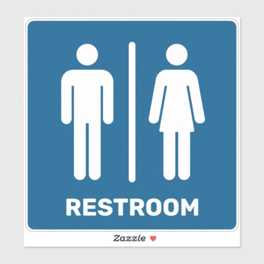 Borg voor toilet sticker (Vel)