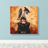 Borg vrouw in moderne tijd canvas afdruk (Insitu (Houten vloer))