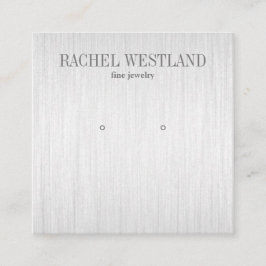 Borgepensed zilveren Luxury Jewelry Earring-beelds Vierkante Visitekaartje