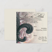 BORGER/Zand "IJzeren fleur de lis" BEWAREN DE DATU Save The Date (Voorkant / Achterkant)