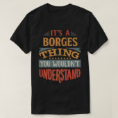 Borges Name Premium T-shirt (Design voorkant)