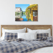 Borghetto sul Mincio uitzicht canvas print (Insitu (Slaapkamer))