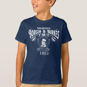 BORGIN & BURKES™ Winkelgrafisch voor Donkere Artef T-shirt