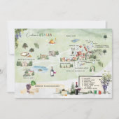 Borgo Corsignano | Uitnodiging reiskaart (Voorkant)