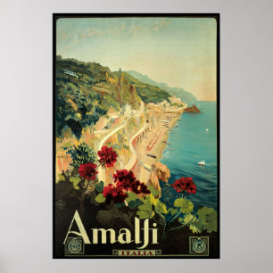 Borgoni Amalfi Campania Italië Poster