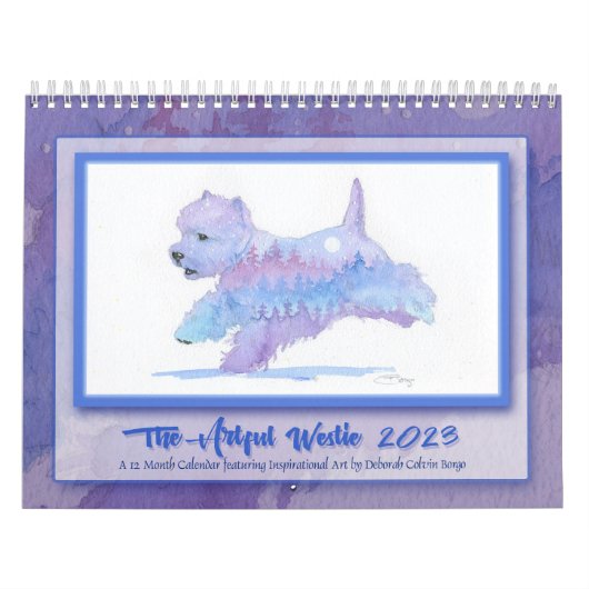 Borgo's The Artful Westie 2023 Calendar Kalender (Hoes)
