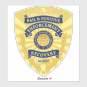 BORGTOCHT & VOORTVLUCHTIGE HERSTELBADGE STICKER (Vel)