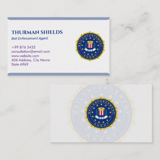 borgtochtagent | Elegant wit Visitekaartje (Voorkant / Achterkant)