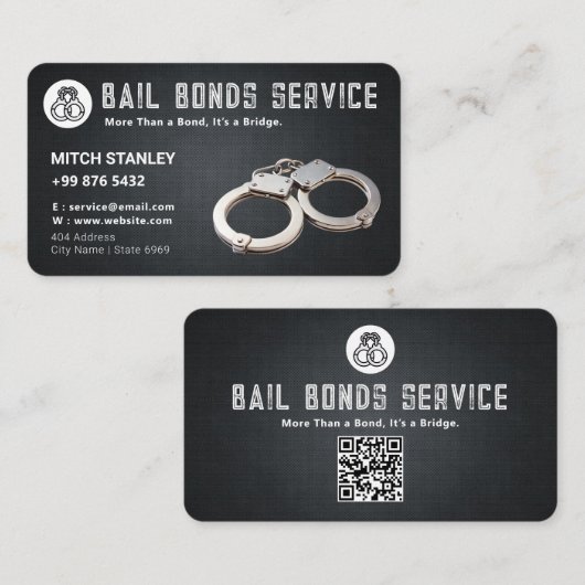 borgtochtobligatiedienst | Black Grunge Visitekaartje (Voorkant / Achterkant)