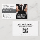 borgtochtobligatiedienst | Elegant wit Visitekaartje (Voorkant / Achterkant)