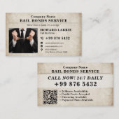 borgtochtobligatiedienst | Klassieke Vintage Visitekaartje (Voorkant / Achterkant)