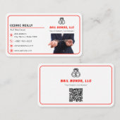 borgtochtobligatiedienst | rode lijn visitekaartje (Voorkant / Achterkant)