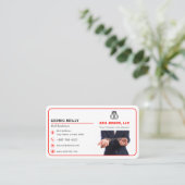 borgtochtobligatiedienst | rode lijn visitekaartje (Staand voorkant)