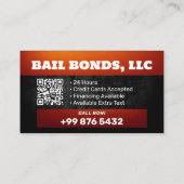 borgtochtobligatiedienst | Zwart Rood Visitekaartje (Achterkant)