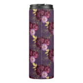 BORGUNGY EN ROZE WATERVERF BLOEMEN THERMOSBEKER (Achterkant)
