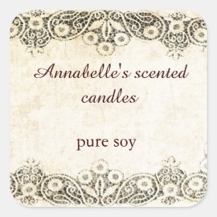 Borgvulling met de  hendel vierkante sticker