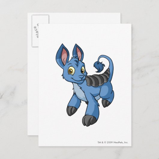 Bori Blue Briefkaart (Voorkant / Achterkant)