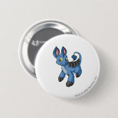 Bori Blue Ronde Button 5,7 Cm (Voorkant /achterkant)