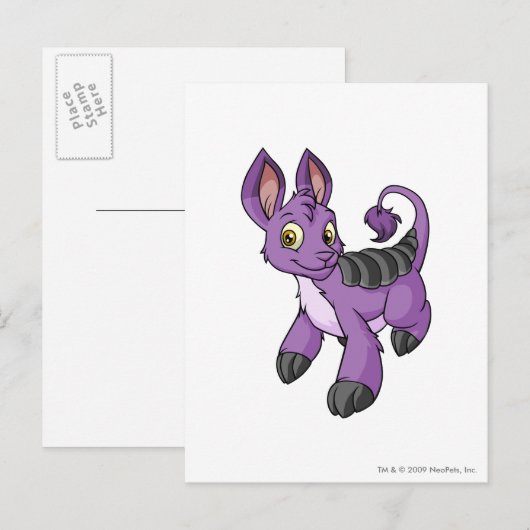 Bori Purple Briefkaart (Voorkant / Achterkant)