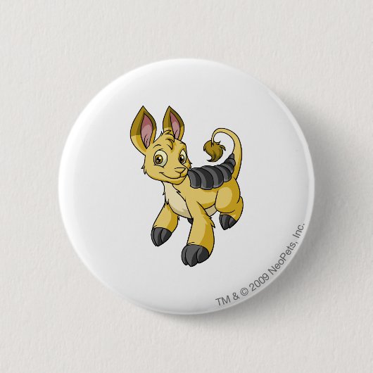 Bori Yellow Ronde Button 5,7 Cm (Voorkant)
