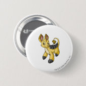 Bori Yellow Ronde Button 5,7 Cm (Voorkant /achterkant)