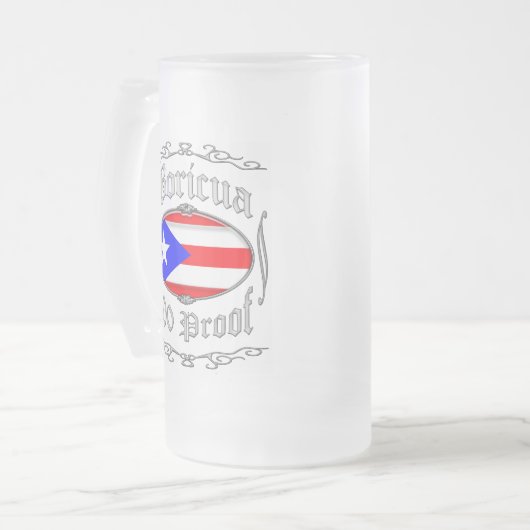 Boricua 100 Proof2 Matglas Bierpul (Voorkant links)