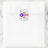 Boricua 100 Proof2 Vierkante Sticker (Tas)