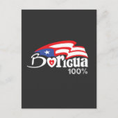 Boricua 100% Puerto Rico Holiday Kaart (Voorkant)