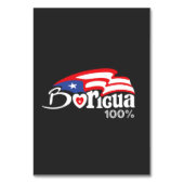 Boricua 100% Puerto Rico Table Kaart (Voorkant)