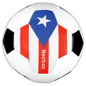 Boricua Bandera Puerto Rican Flag 4Hector Voetbal (Gedraaid)