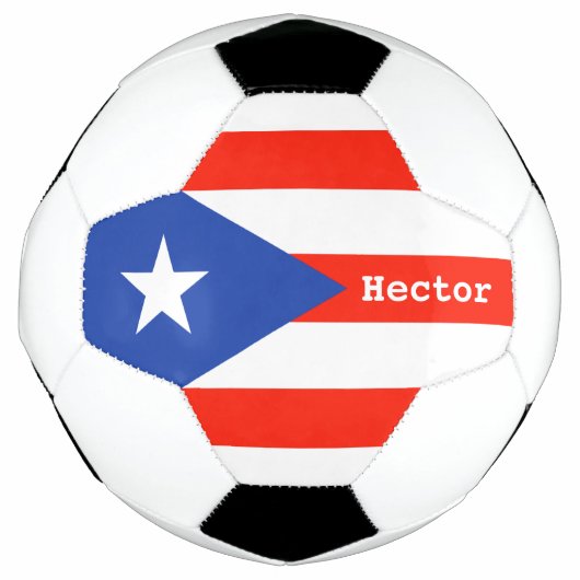 Boricua Bandera Puerto Rican Flag 4Hector Voetbal (Voorkant)