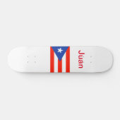 Boricua Bandera Puerto Rican Flag 4Juan Skateboard (Horizontaal)