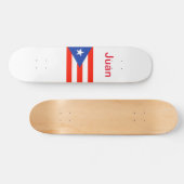 Boricua Bandera Puerto Rican Flag 4Juan Skateboard (Horizontaal)