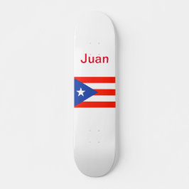 Boricua Bandera Puerto Rican Flag 4Juan Skateboard