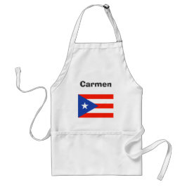Boricua Banderas Puerto Ricaanse Vlag 4Carmen Standaard Schort