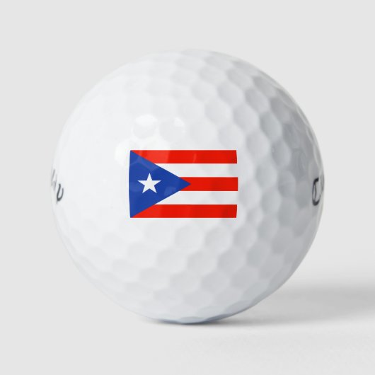Boricua Banderas Puerto Ricaanse Vlag 4Julio Golfballen (Voorkant)