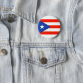 Boricua Banderas Puerto Rican Flag 4Julia Ronde Button 5,7 Cm (In situ)