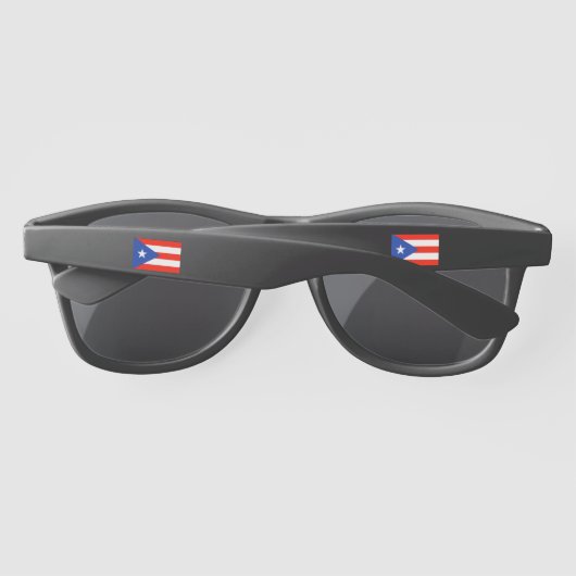 Boricua Banderas Puerto Rican Flags 4Pedro Zonnebrillen (Achterkant)