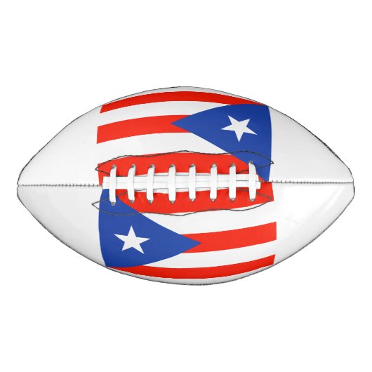 Boricua Banderas Puerto Rican Flags Alberto's Fave American Football (Voorkant)