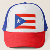 Boricua Banderas Puerto Rico Vlag 4Juan Trucker Pet (Voorkant)