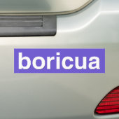 boricua bumpersticker (Op auto)