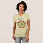 Boricua Coconut Flamboyan Wreath T-shirt (Voorkant volledig)