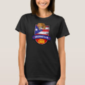 Boricua Como el Coqui & Puerto Rico Flag Pride Gru T-shirt (Voorkant)
