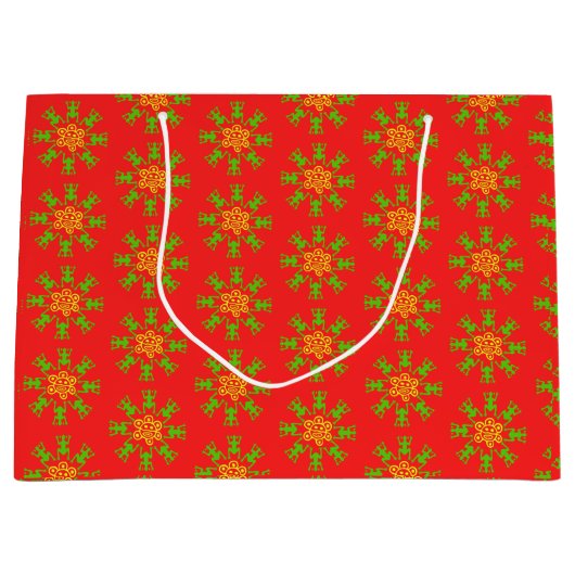 Boricua Coqui Sun Kerstcadeautas Groot Cadeauzakje (Voorkant)