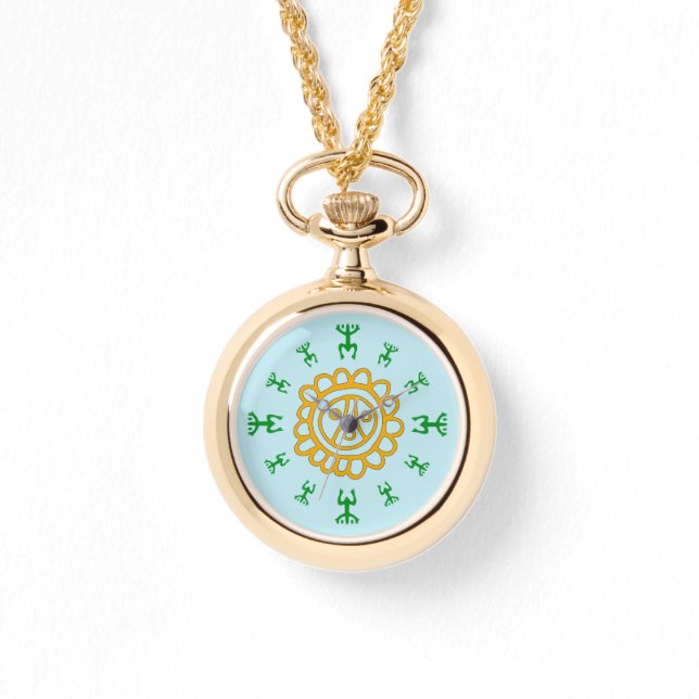 Boricua Coqui Zonnewatcher Horloge (Voorkant)