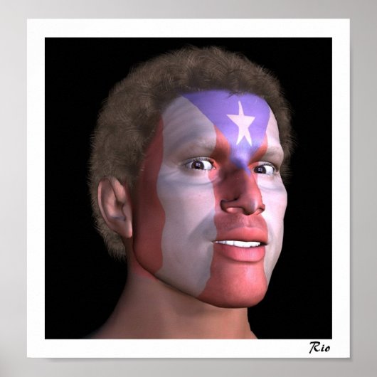 Boricua Face Poster (Voorkant)