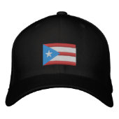 Boricua Flag Borduurd Baseball Pet (Voorkant)