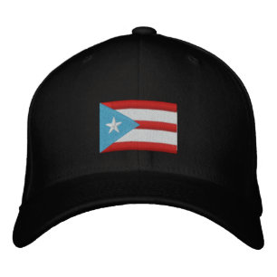 Boricua Flag Borduurd Baseball Pet