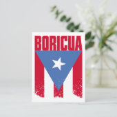 Boricua Flag Briefkaart (Staand voorkant)