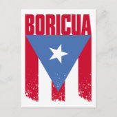 Boricua Flag Briefkaart (Voorkant)